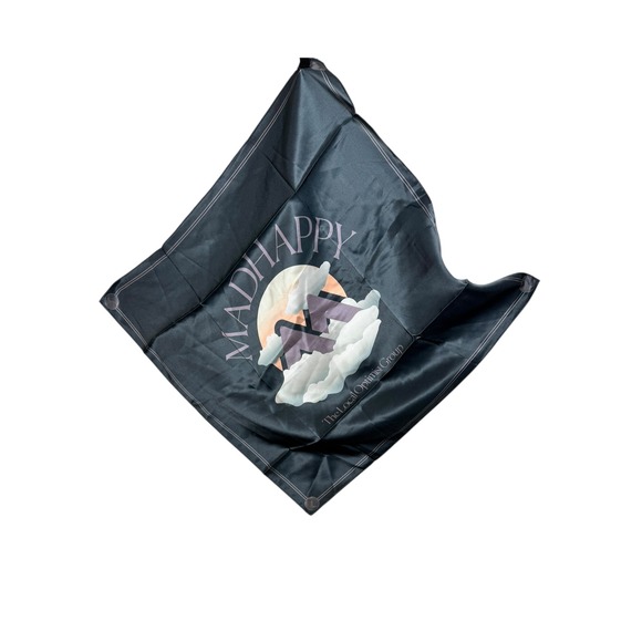 Madhappy Summer Outdoors Silk Scarf Nocturnal‎ Mountains Clouds | NIB - Picture 2 of 3